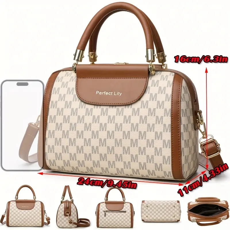 Women's Crossbody Bag in Retro Vintage Design