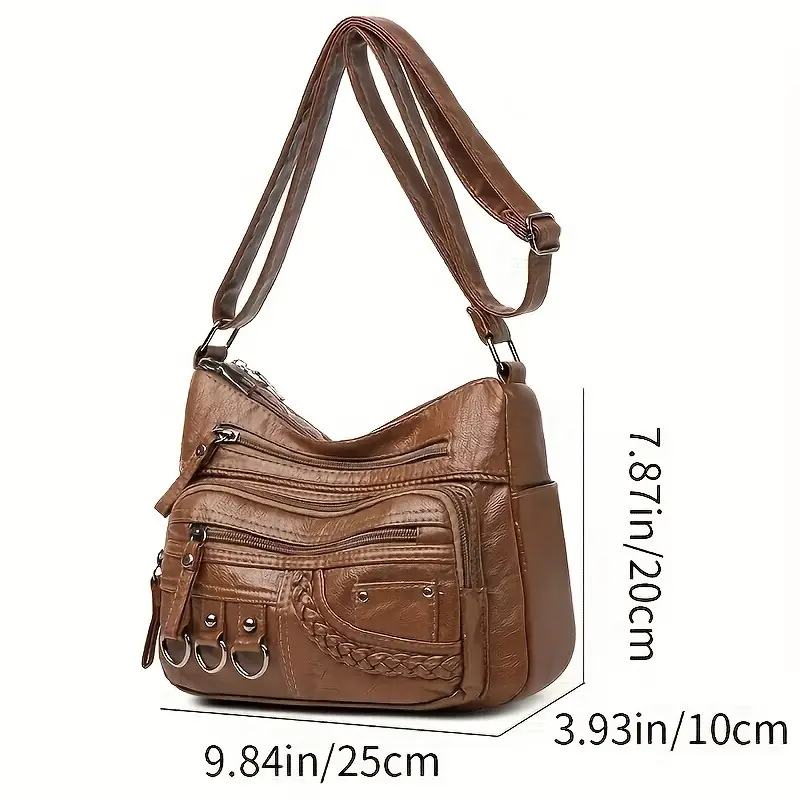 Old Style Boston Multilayered Bag for women